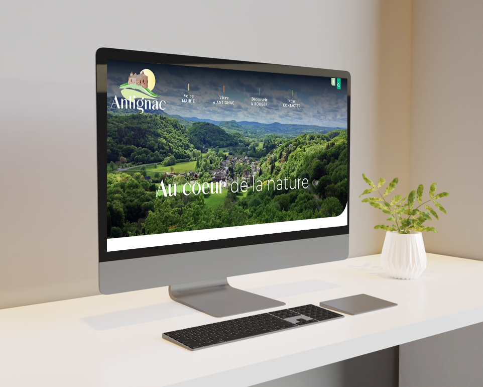 Mockup ordinateur site Antignac