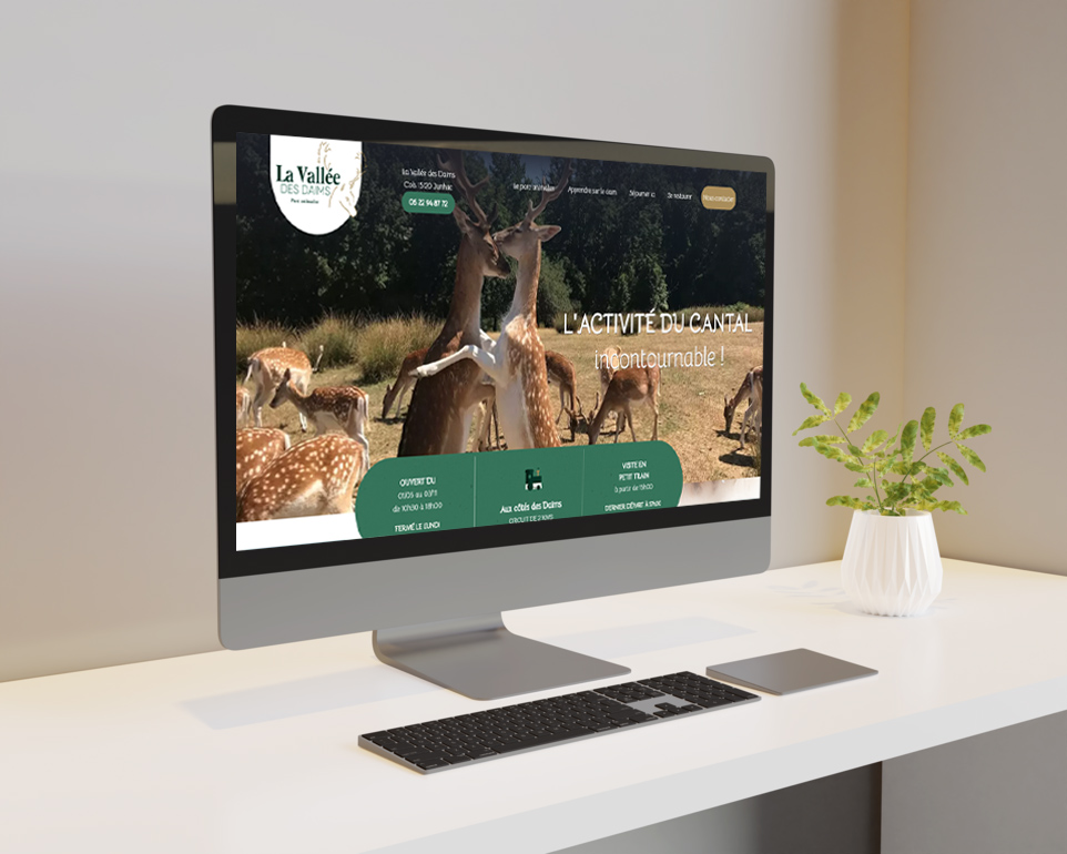 Mockup ordinateur site de l'institue Beauté nature