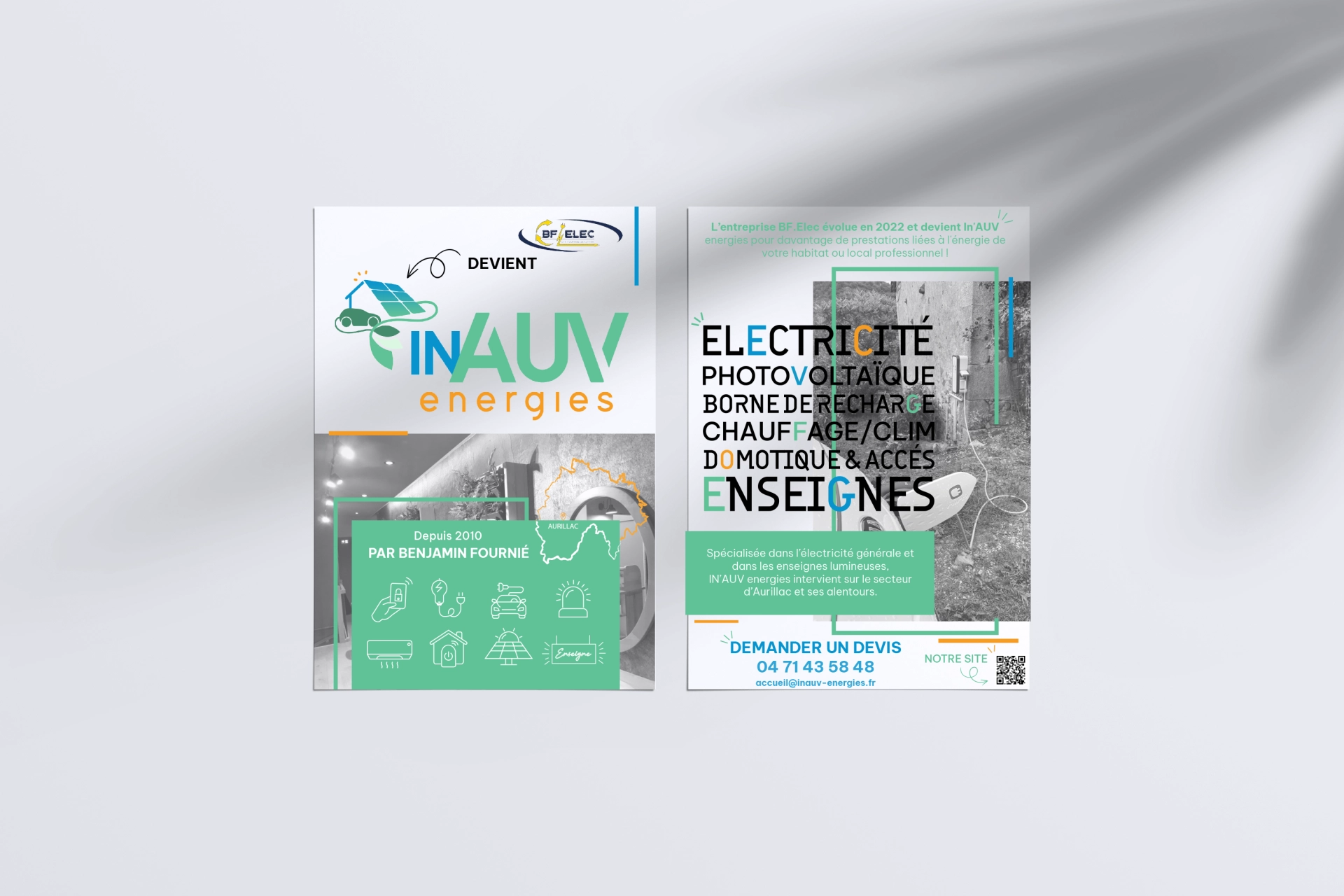 Flyer A5 présentation de INAUV energie